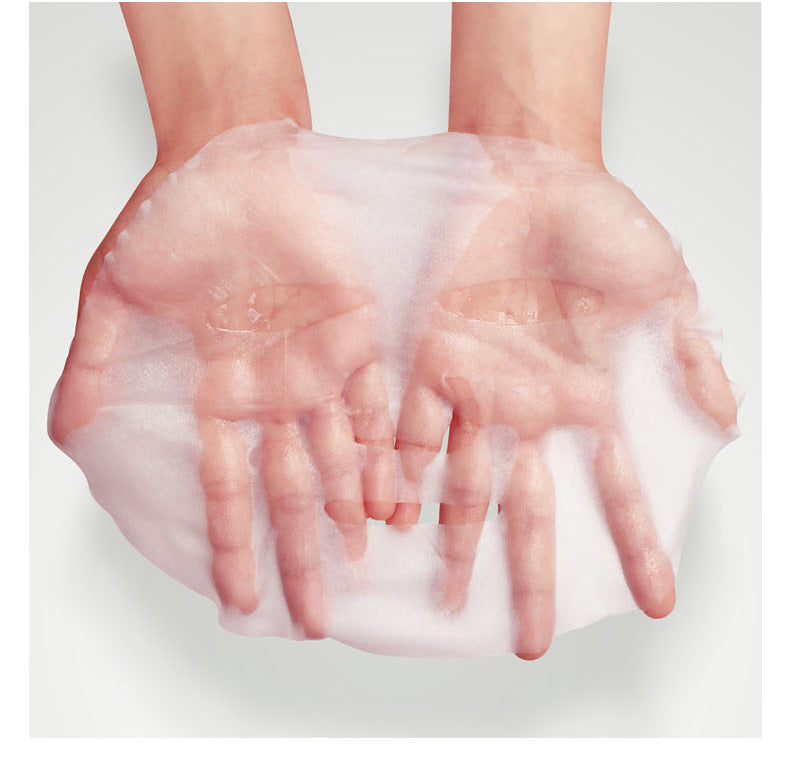 model face pe mask apply kar raha hai (half face ya T-zone).
Text: “Deep hydration & soothing care for sensitive skin”