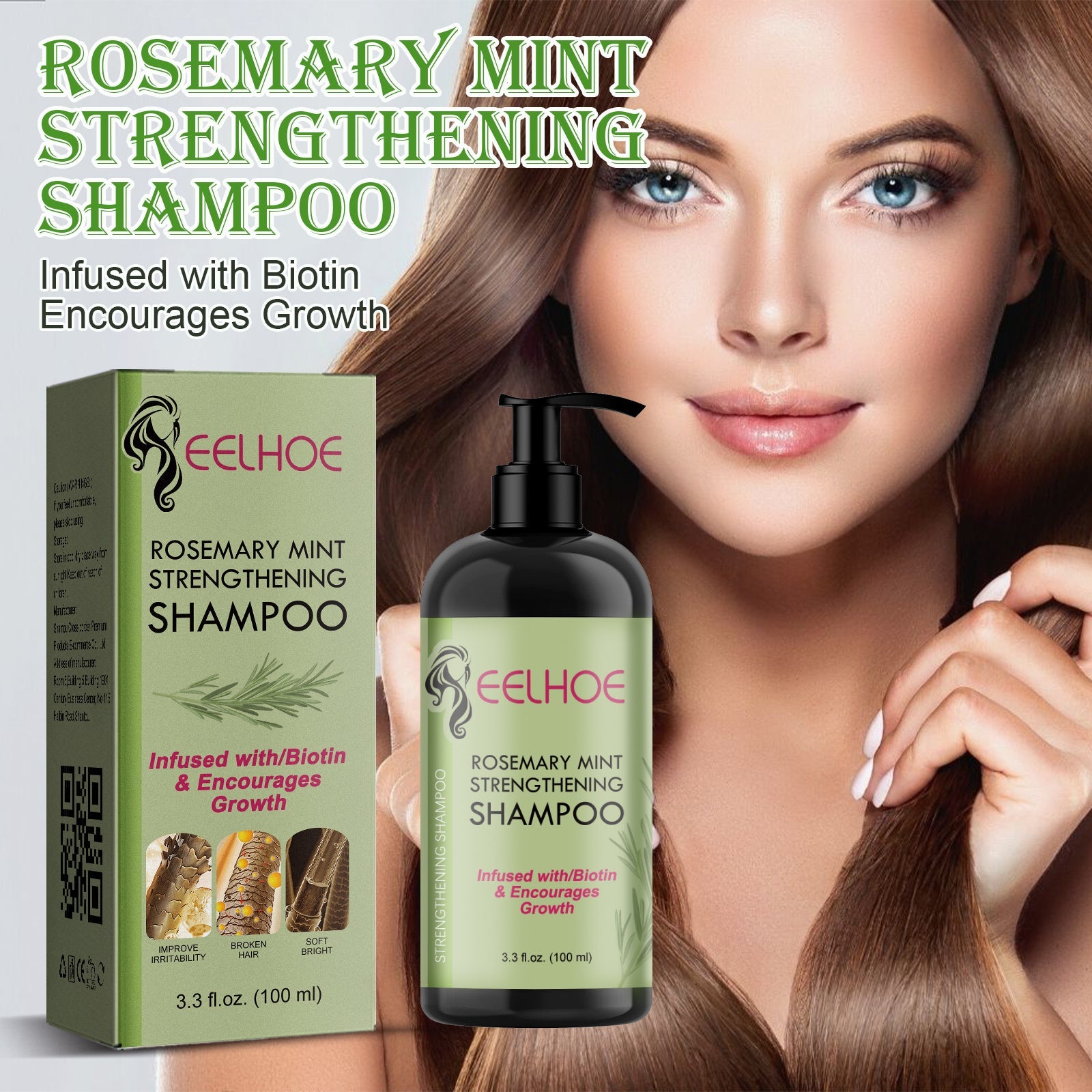 Rosemary Mint Hair Growth Shampoo – Strengthen, Repair & Refresh