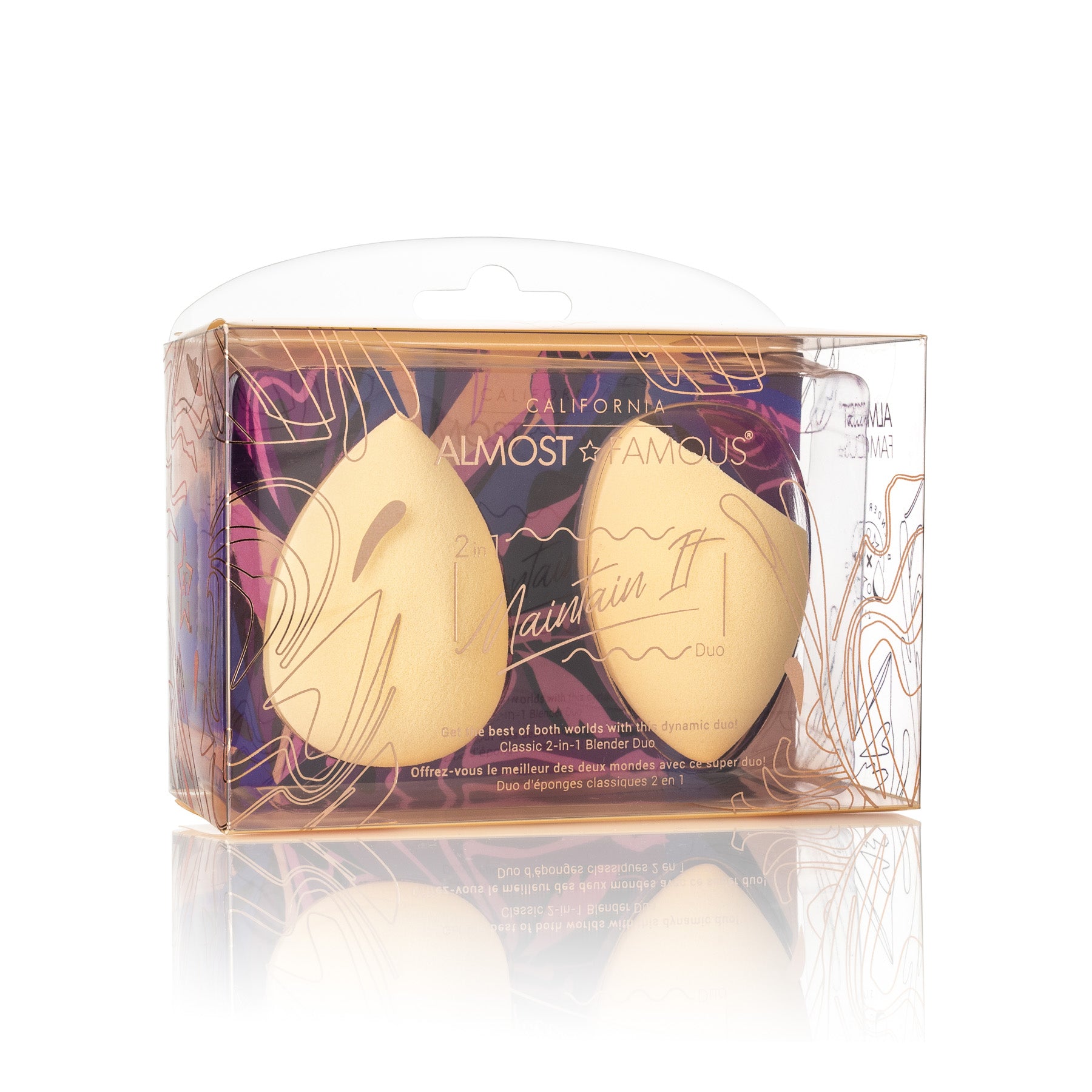 Almost Famous HQ Makeup Blender 2-Pack nude color”
